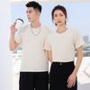 Comercio exterior talla europea talla americana camiseta de algodón impresión de logotipo personalizado camisa publicitaria cuello redondo manga corta personalizada camisa cultural personalizada