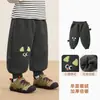 Calça Infantil Kaka Panda com Forro de Fleece Calça Esportiva Outono e Inverno para Meninos Roupas de Inverno para Bebês Calças Longas de Inverno para Meninas Tendência