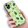 Funda para teléfono iPhone15 fruta aguacate durazno fresa sandía