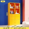 Estante de Ferro Forjado para Uso Doméstico, Estante Modular Colorida Estilo Kallax de Chão com Armazenamento em Gaveta, Novo Estilo Chinês