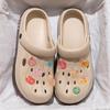 Sapatos Croc Médicos Femininos 2025 Verão Novos Calçados Externos Eva Antiderrapante Antiodor Sandálias com Solado Grosso para Maternidade