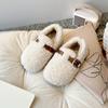 Zapatos Peludos para Niñas 2026 Invierno Nuevos Zapatos Infantiles Zapatos de Algodón de Princesa para Niñas Mocasines para Bebé con Doble Forro de Felpa de Algodón