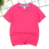 Camiseta Kidsren 180g com Logo Personalizado Impresso, Gola Redonda, Caimento Solto, Uniforme Escolar, Roupa para Atividades, Camiseta de Manga Curta para Meninos e Meninas do Jardim de Infância