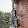 Conjunto Esportivo Casual Novo de Verão 2026 para Mulheres, Tamanho Grande Solto, Moderno, Chique, Estiloso, Conjunto de Duas Peças