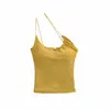Top tube halter sexy de cuello bajo para mujer, estilo puro deseo verano 2026, ajustado, top versátil que realza la figura para chicas audaces