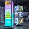 Accesorios para Caja de Luz Giratoria de 360 Grados con Motor Automático, Letreros Publicitarios Cuadrados y Redondos, Base 3D para Uso en Exteriores