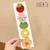 Adesivos Mágicos de Flores Infantis para Arrumar o Cabelo de Bebê, Presilhas de Cabelo Doces de Desenho Animado, Adesivos Fofos de Franja Sem Marcas