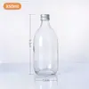 Botella Sellada con Tapa de Aluminio Botella de Vidrio Popular Botella para Vino de Frutas con Tapa Transparente Engrosada Botella para Bebidas Cold Brew 500ml