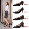 Zapatos de Tacón Alto Dory Carrie para Mujer Zapatos de Cuero de Punta Tacón de Aguja Cómodos Bajos Talla 41 Tienda de Una Pieza