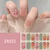 ZA branco cozimento-livre unha adesivo completo à prova d' água nail art patch sentido avançado simples vento unha polonês cola atacado