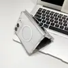 Adecuado para iPhone Duo: Funda de teléfono transparente plegable con cierre magnético, cubierta tipo flip Apple Duo, carcasa rígida para protección contra caídas, modelo nuevo