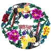 Rejas de ventana pintura de corte de papel Año Nuevo Festival de Primavera caracteres de la suerte hueco estilo chino Xi'an pequeños regalos obras hechas a mano regalos para el extranjero