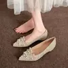 3386-2 Zapatos de Boda Blancos para Mujer, Zapatos de Novia Nuevos, Zapatos de Princesa de Gama Alta de Nicho, Pies que No se Cansan, Tacones Altos con Pedrería de Hilo Principal