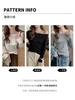 Q Camiseta Base Outono Ombro a Ombro Manga Longa para Mulheres, Novo Design High-End Top Elástico com Ombros Regulares