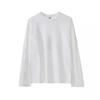 [Liquidación] Camiseta Original de Color Sólido con Cuello Redondo para Hombre, Holgada, Estilo Coreano Casual Moderno de Marca, Manga Larga, Jersey Básico, Combinable