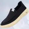 Sapatos de Tecido Old Beijing Masculinos, Slip-On Respiráveis Versáteis de Lona, Sapatos para Pais de Meia-Idade e Idosos, Sapatos Preguiçosos Slip-On, Transfronteiriços