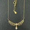 Colar Asa de Renda Oca Gota d'Água Diamante Prata 925 Prata Esterlina Elegante Estilo de Nicho Corrente para Clavícula Super Fada Corrente para Clavícula