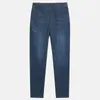 Jeans Rectos Ajustados Elásticos Lavados de Marca Finos de Verano Tendencia Resistentes a las Arrugas de Alta Gama Ligeros Agradables a la Piel para Hombre