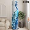 Capa de Poeira para Ar Condicionado Máquina de Gabinete Cilíndrica Vertical Redonda Gree Haier Midea Capa de Tecido para Ar Condicionado Capa de Gabinete Capuz de Gabinete