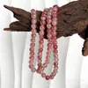 Diretamente do Fabricante: Contas Redondas Rosa Azul Turquesa de 8-10mm para Pulseiras, Contas Soltas, Acessórios para Joias DIY, Venda em Atacado