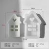 Molde de silicona para vela aromática Jiahuimei House DIY decoración epoxi yeso cemento Amor Casa molde para vela
