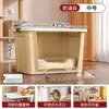 Caja de almacenamiento para mascotas con doble puerta, caja de arena para gatos, caja de almacenamiento con tapa, cama a prueba de polvo para gatos y perros, suministros para mascotas apilables de múltiples capas