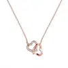 Conjunto de cuatro piezas de joyería creativa de viento transfronterizo europeo y americano con collar, pulsera, pendientes y anillo de diamantes.