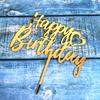 Nueva y más vendida tarjeta acrílica para tarta de cumpleaños con texto "Feliz cumpleaños en inglés", decoración para tarta de postre.