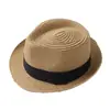 Sombrero de paja para niños verano niños Sombrero Jazz británico niños sombrero de viaje Niñas sombrero fresco sombrero de pescador sombrero de bebé moda