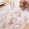 Copas de champán de plástico exclusivas de Amazon, copas de champán altas irrompibles con diseño engrosado, estilo transparente popular