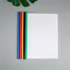 Venta directa A4 transparente varilla fina varilla gruesa clip A4 color sólido carpeta carpeta de varilla fina