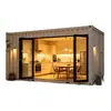 Casa contenedor, villa rural, jardín, estructura temporal, área de descanso, oficina móvil, casa móvil contenedor