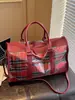 Bolso tote de gran capacidad para mujer, nuevo estilo otoño/invierno, bolso de tela, estilo europeo y americano, diseño de cuadros retro con bloques de color, se puede llevar debajo del brazo o como bolso de hombro