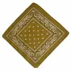 Bandana estampada poliéster turbante flor de caju poliéster algodão multifuncional quadrado Paisley transfronteiriço
