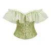 Corsé moldeador de estilo europeo y americano, vestido bustier ajustado para usar sobre la ropa, faja para la cintura con ballenas, corsé de estilo de corte para moldear el cuerpo