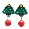Al Por Mayor Nuevos Aretes de Clip de Dibujos Animados para Niños Sin Agujeros en las Orejas Navidad Colgantes de Cuentas Aretes de Borla Aretes Decorativos para Niñas Un Precio
