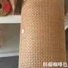 Material de tejido de ratán imitación ratán rejilla cuadrada estera de ratán mampara de separación de tejido de ratán silla de tejido de ratán decoración de hotel B&B diy