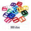 10-25mm cor plástico dia fivela cinta três fivela bagagem acessórios mochila dia ajuste fivela