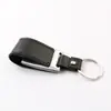 Nuevo Llavero Funda de Cuero Memoria USB Tapa abatible Metal Cuero Memoria USB Se Puede Grabar Logo Llavero abatible Memoria USB de Cuero