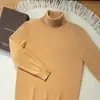Nuevo suéter de cachemira para hombre de otoño e invierno, jersey de cuello alto, tejido de cachemira grueso, suéter versátil