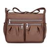 Bolso bandolera casual para mujer, tela de nailon, multibolsillo, gran capacidad, ligero, impermeable, moderno y de alta gama, bolso de viaje para mujer