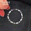 En stock de fábrica Venta caliente transfronteriza Cadena hecha a mano Moda Collar atmosférico Cadena imperial Frijol de agujero grande Cadena de acero inoxidable Gosline