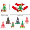 2024 Nuevo Sombrero de Fiesta Navideño para Niños Escolares Muñeco de Nieve Navideño Reno Mayor Sombrero de Papel Venta al por Mayor Personalizado