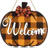 Colgante decorativo de madera de Halloween transfronterizo de 30 cm para eventos de fiesta, colgante de casa embrujada, puerta de casa, jardín y decoración de patio