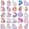50 pegatinas de grafiti de unicornio de dibujos animados coloridas decorativas para libro de mano, guitarra, escritorio, DIY, pegatinas impermeables al por mayor