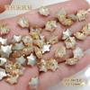 Venta al por mayor Celebridad de Internet Manicura Champagne Joyería de Diamantes Súper Brillante Maillard Rectangular Gota de Agua Diamante de Uña Forma Especial Punta Inferior