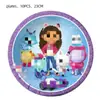 Funda Morada Decoración Fiesta de Cumpleaños Vajilla Banderín Globo Banderín Suministros para Fiesta
