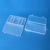 Caja de Almacenamiento Transparente de Plástico con Tapa para Piezas de Ferretería, Herramientas, Accesorios de Pesca, de 5 y 6 Compartimentos