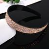 Diadema Coreana Transfronteriza de Diamantes Completos para Mujer, Diadema Francesa Retro de Alta Gama con Pedrería, Horquilla Femenina y Artística para el Cabello Presionado, Accesorio para el Cabello