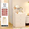 Mesa de cabeceira pequena armário de armazenamento de espaço extremamente estreito minimalista moderno casa quarto de dormir mesa de cabeceira mini prateleira simples